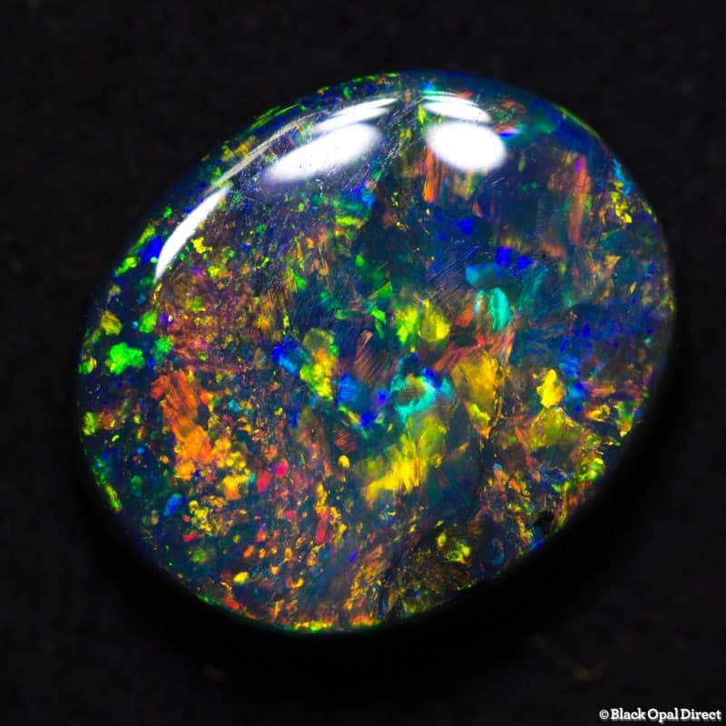 3.28 gem black opal 11x9.5x4mm