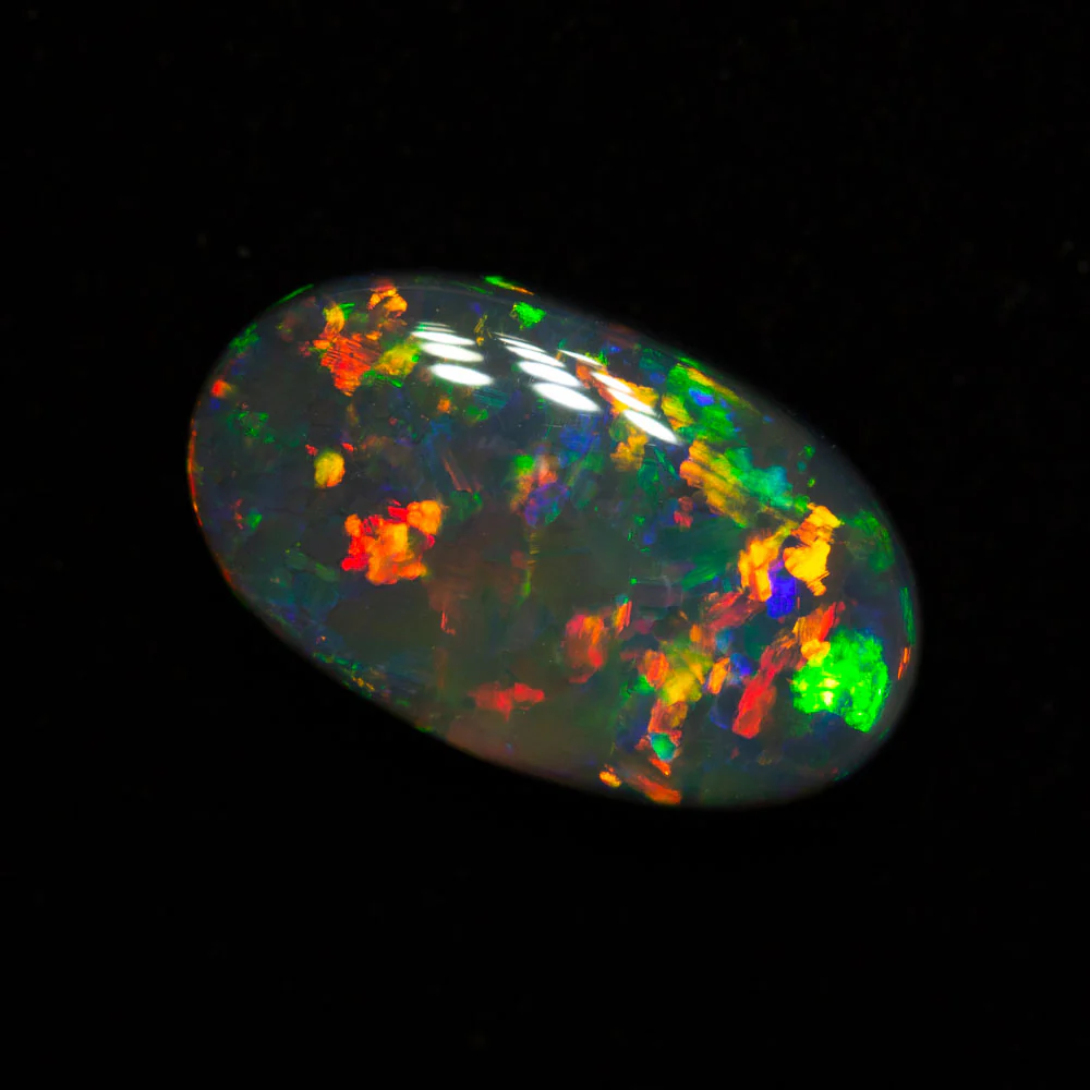 3.29 ct black opal 13x7.8x4.6mm - Image 2