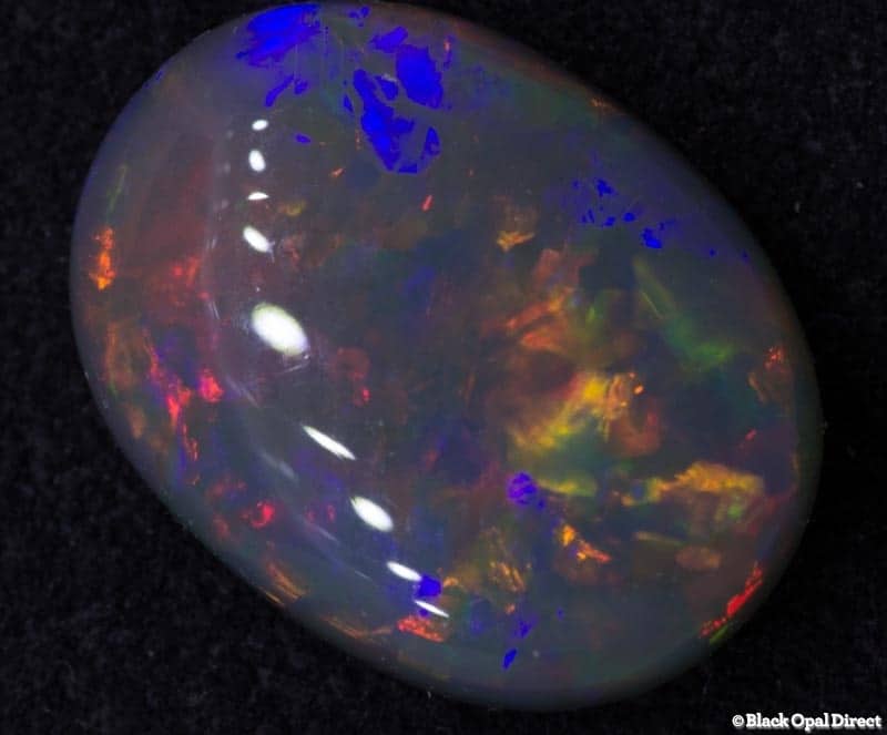 3.35 ct dark opal 13x10x4mm