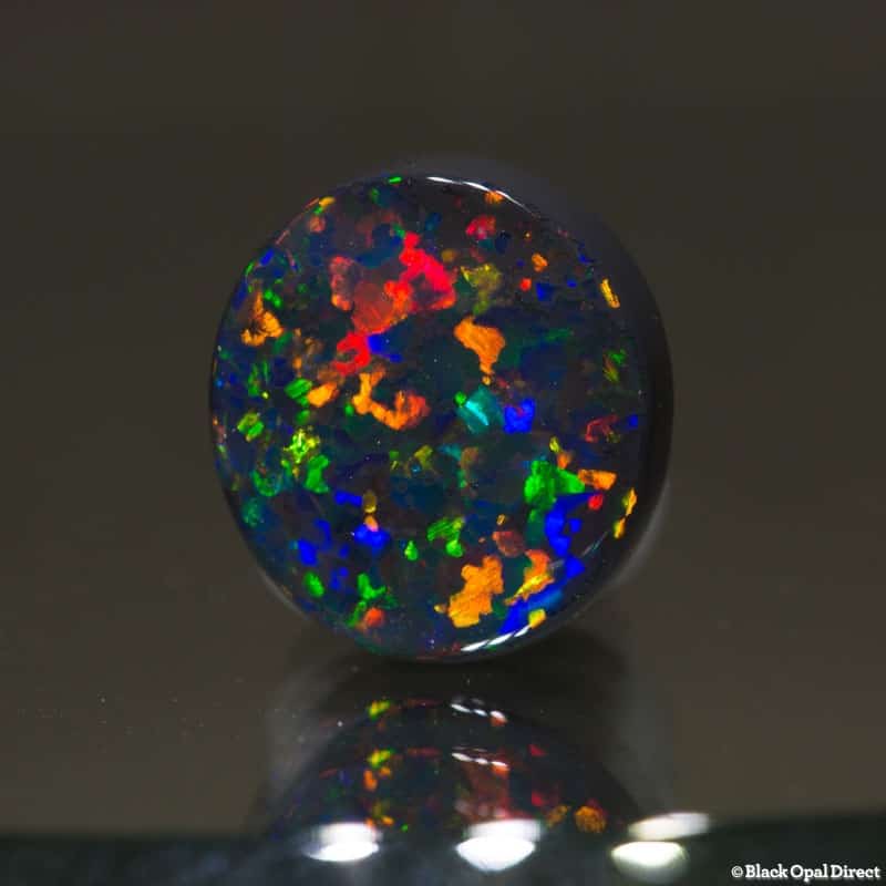 3.38 ct gem black opal collectors piece 10.5x9.8x4.5mm