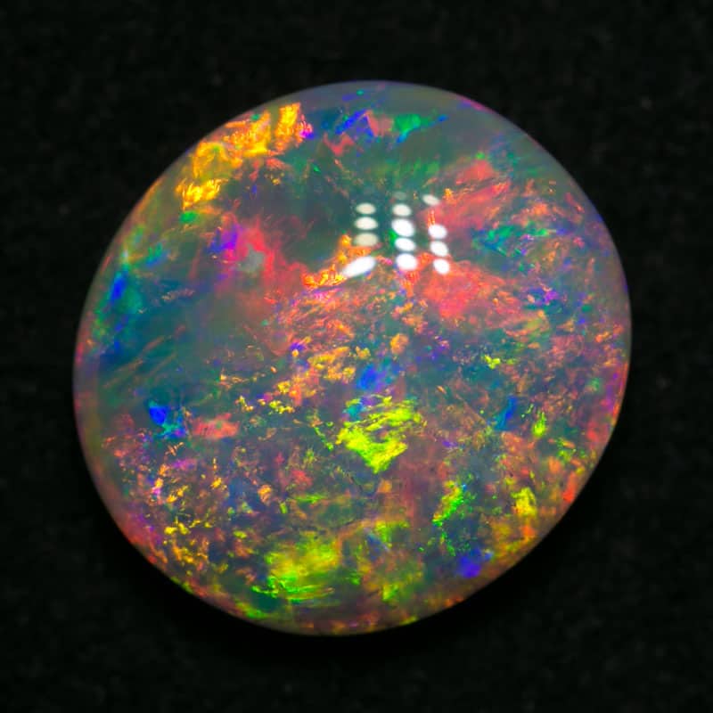 3.39 ct double sided gem crystal opal 11.5x10.5x4.5mm