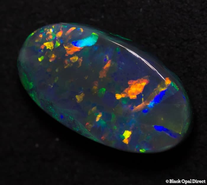 3.45 ct black opal gem 14x8x4.5mm