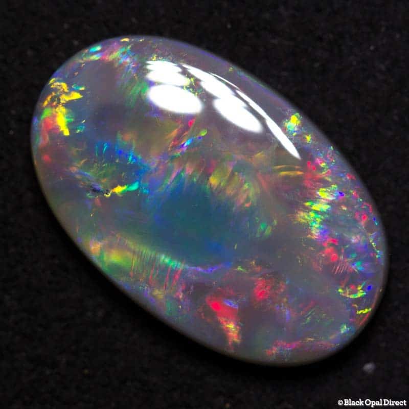 3.46 ct semi black opal 15x9.5x3mm