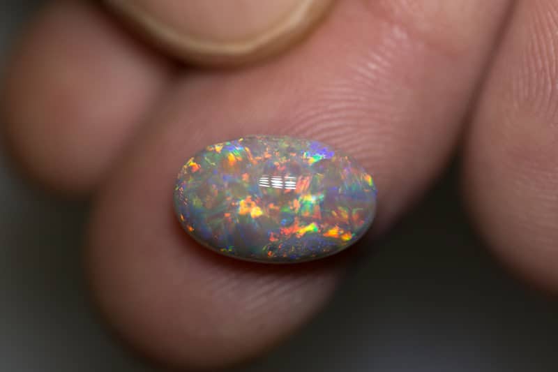 3.49 ct double sided crystal opal 13x8x5mm
