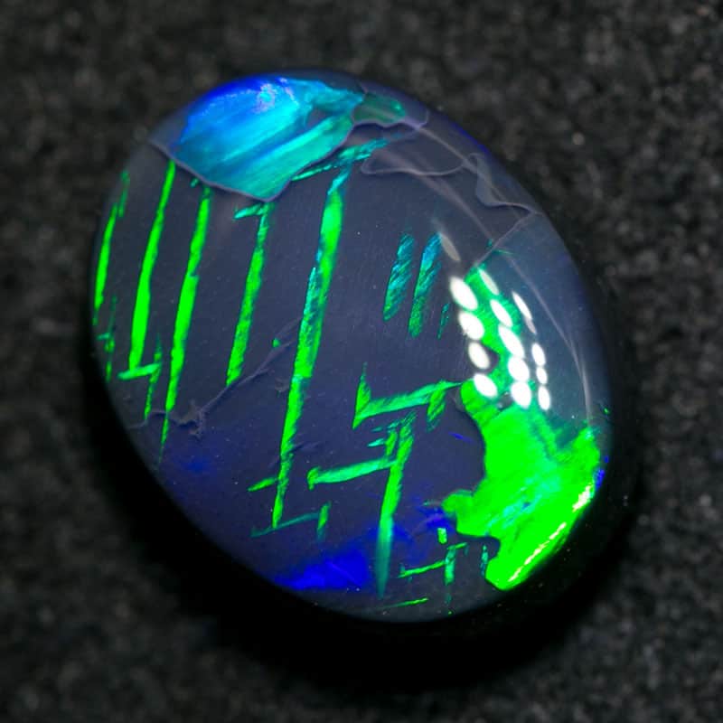 3.50 ct black opal 11x9x5mm