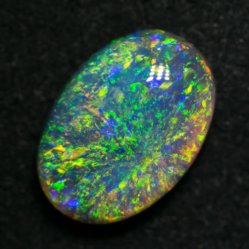 3.50 ct dark crystal opal 12x9x5mm