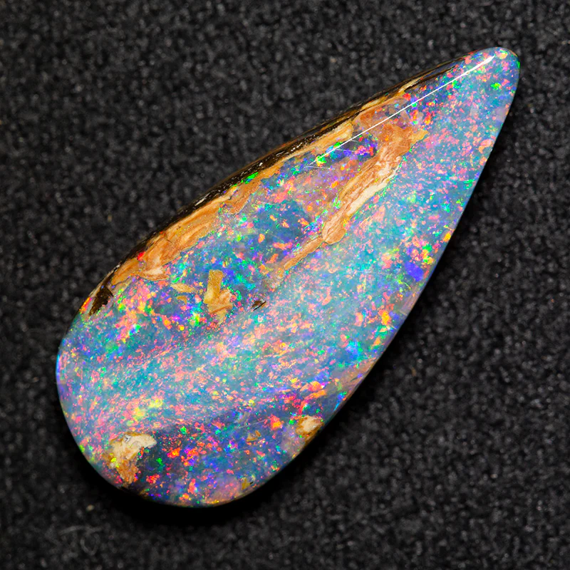 3.51 ct boulder opal 17.8x8x3.3mm