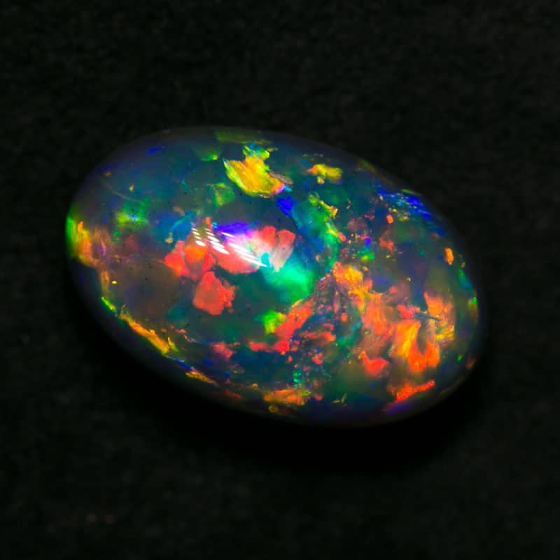 3.54ct gem black opal collectors piece 12x8x6mm