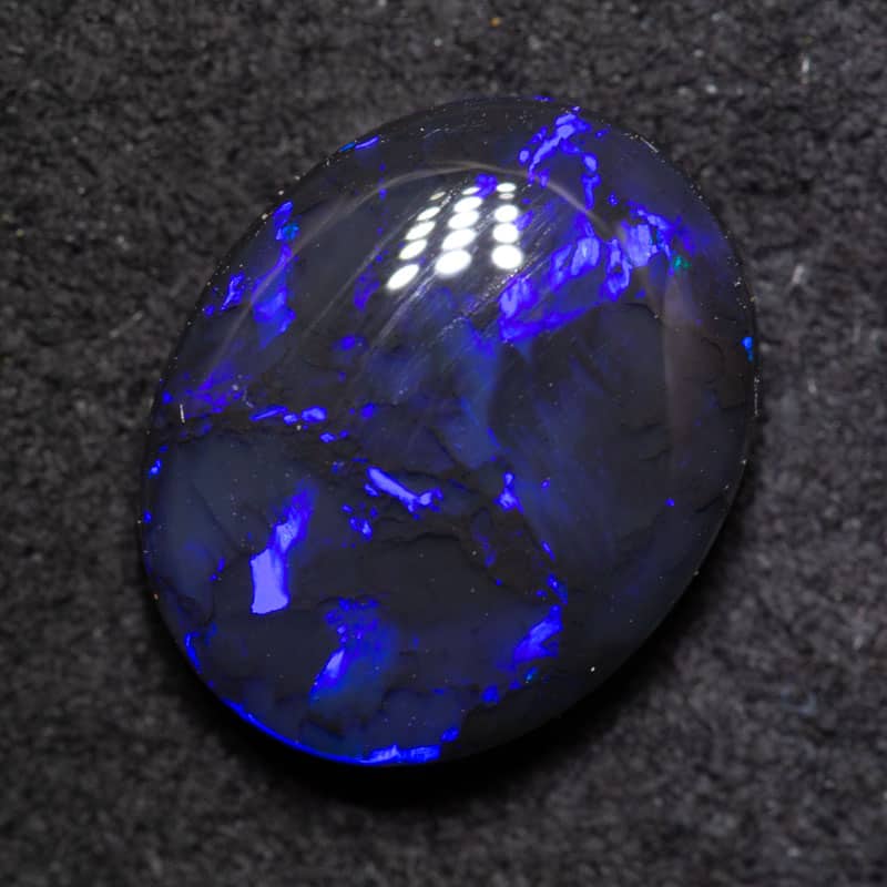 3.55 ct double sided black opal 12.5x9.9x4.5mm