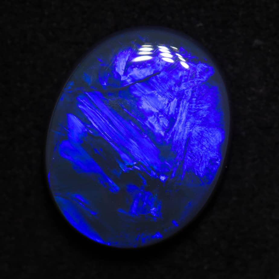 3.58 ct black opal 13.2x10.6x3.7mm