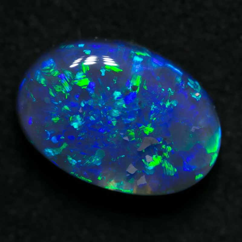 3.70 ct black opal 12x8x5mm