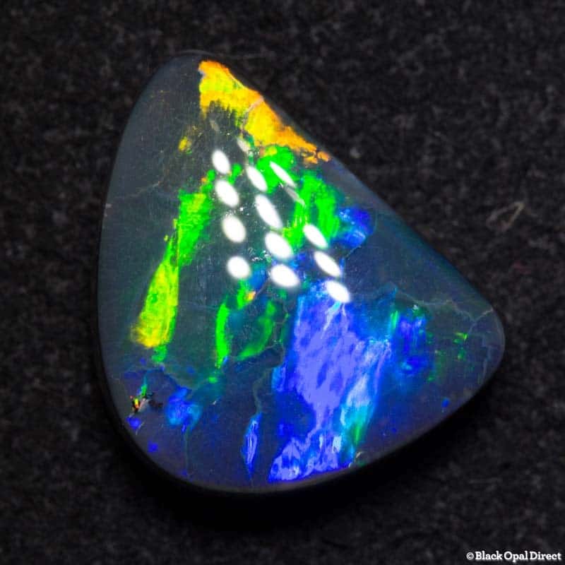 3.70 ct gem black opal 9.5x12x4.5mm