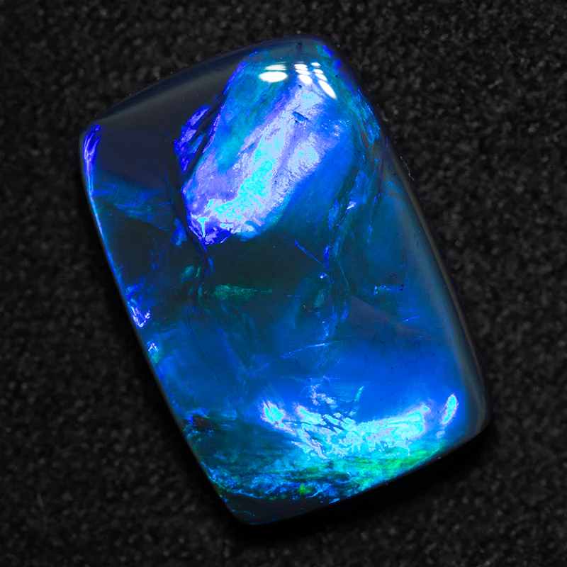 3.74 ct black opal 13.6x9.3x3.6mm