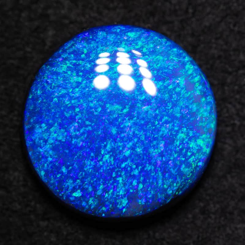 3.80 ct black opal 11.5x11.5x4mm
