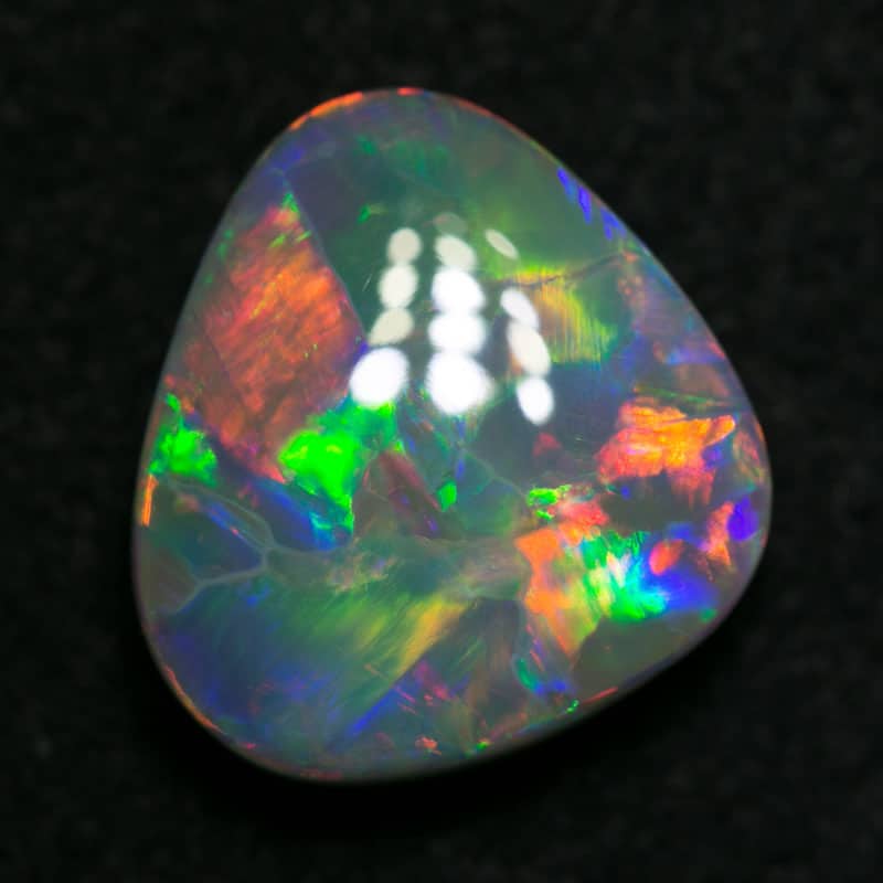 3.81 ct gem dark opal 12x11x5mm