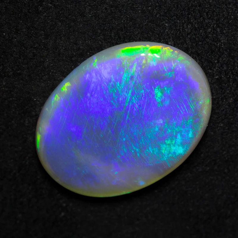 3.93 ct dark opal 15.9x12.1x3mm