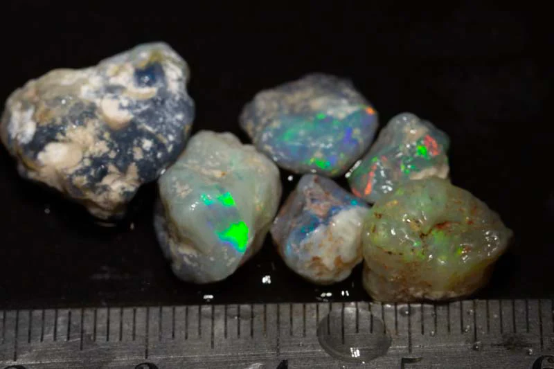 30 ct rough opal parcel 8pc