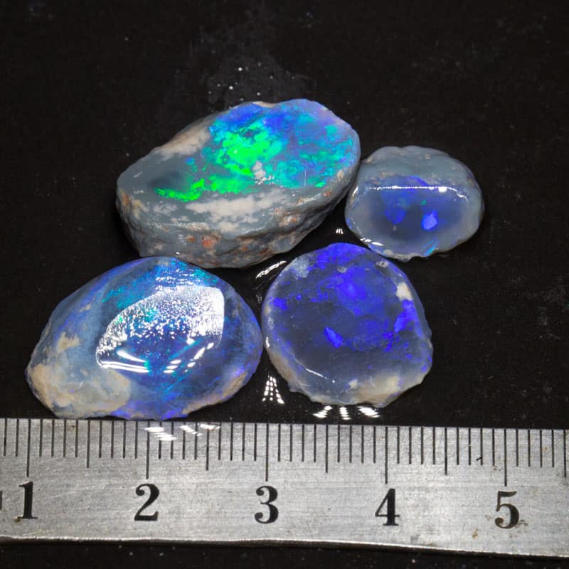 31 ct opal rough n rubs 4 pieces and a practice parcel