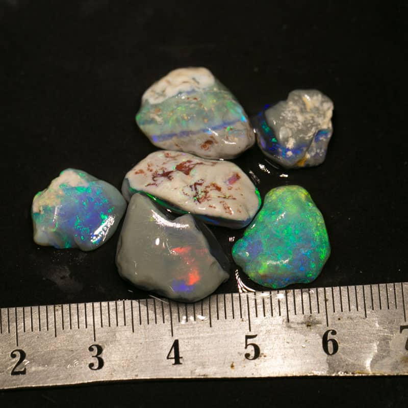 31 ct rough opal parcel 6 pieces
