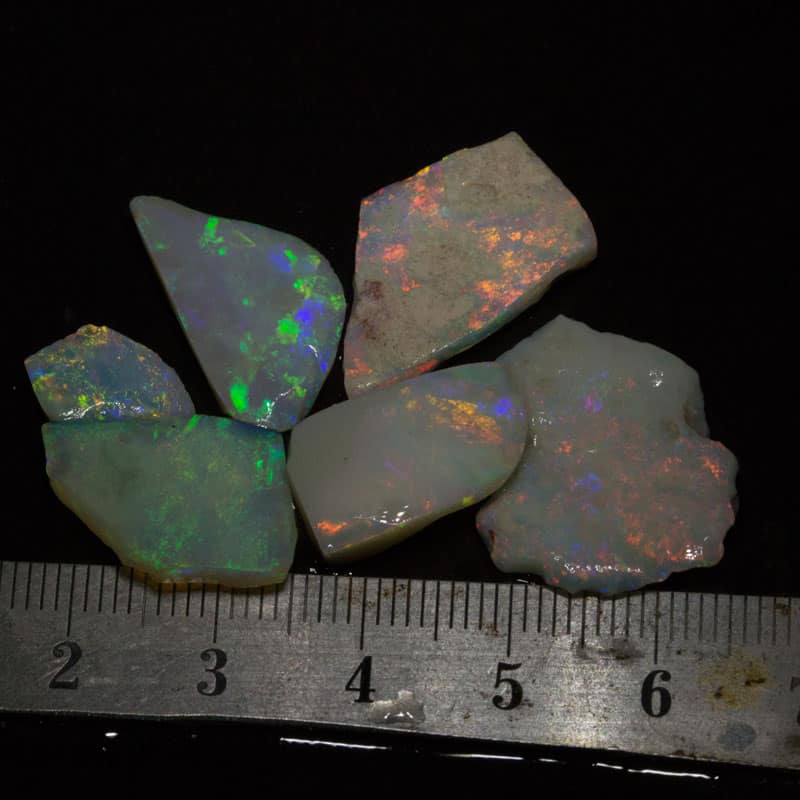 31 ct rough opal parcel 6pc