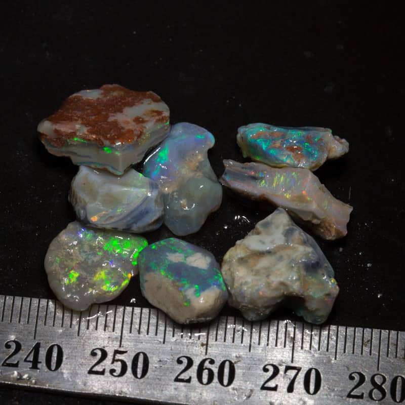 31 ct rough opal parcel 8 pieces