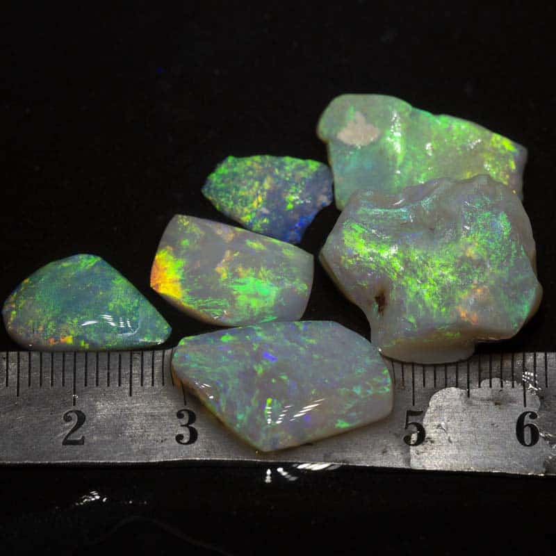 32 ct rough opal parcel 6pc