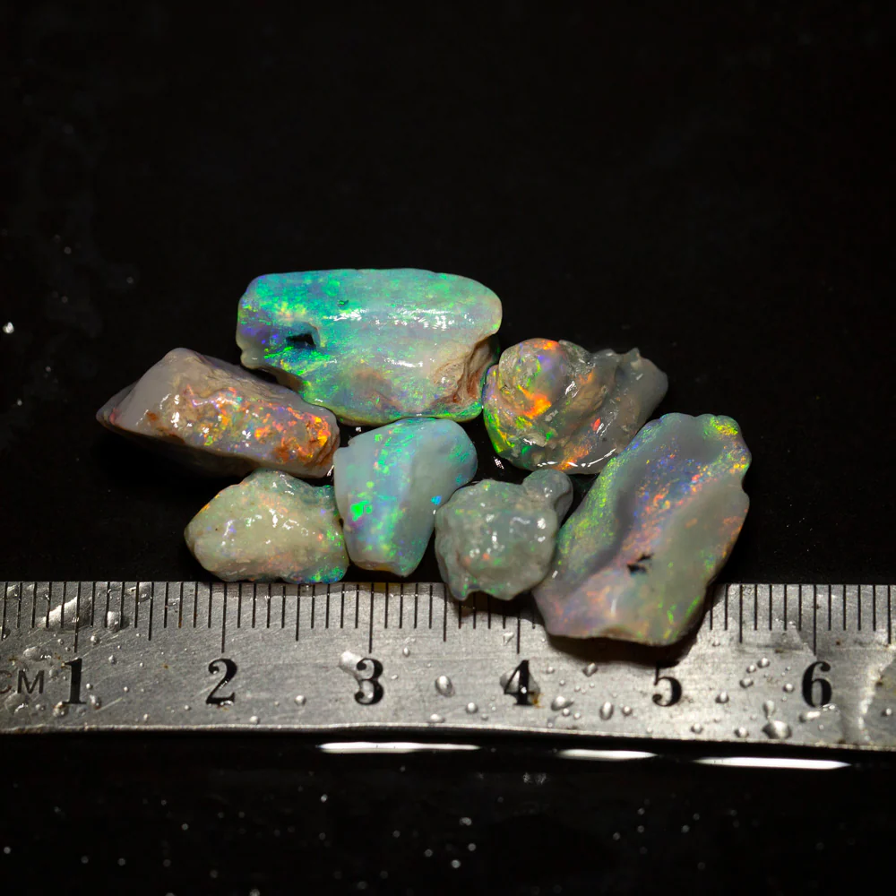 32 ct rough opal parcel 7pc