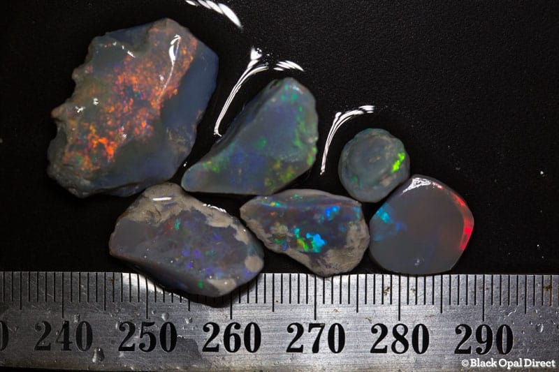 33 ct rough opal parcel 6 pieces