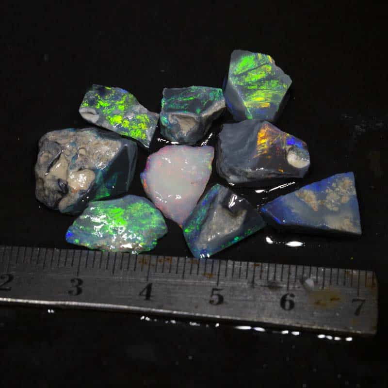 33 ct rough opal parcel 9 pc