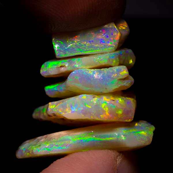 34 ct rough opal parcel 5pc
