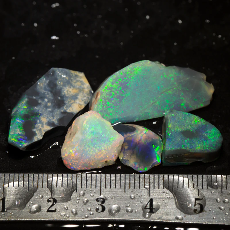34 ct rough opal parcel 5pc