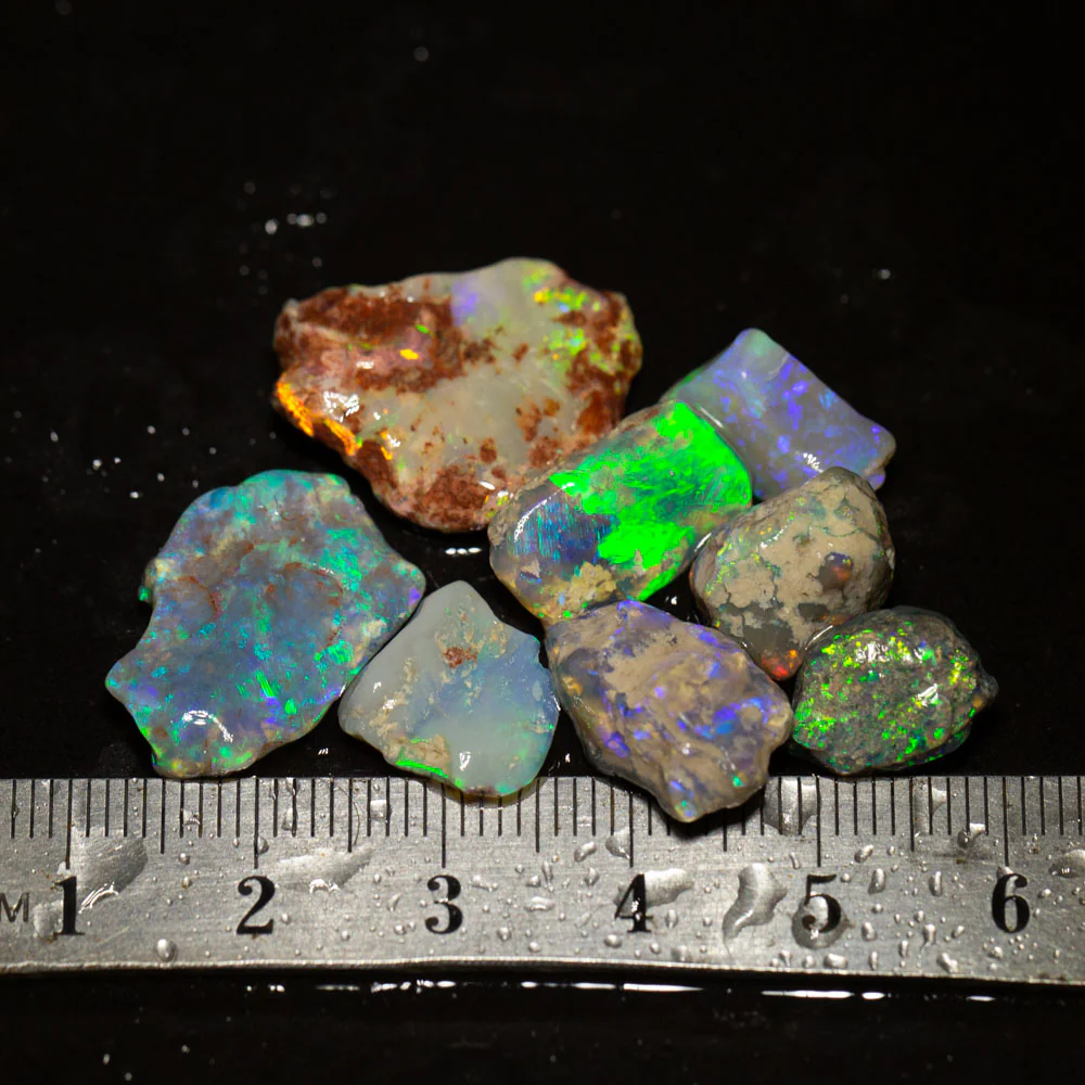 34 ct rough opal parcel 8pc