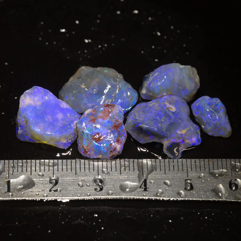35 ct rough opal parcel 6pc