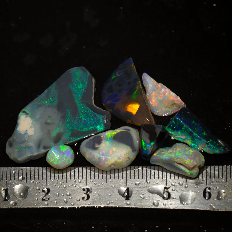 35 ct rough opal parcel 8pc
