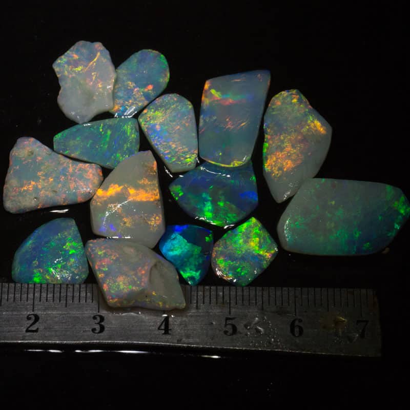35 ct rubbed opal parcel 14pc