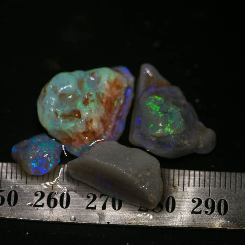 36 ct rough opal parcel 4 pc for the Intermediate opal cutter