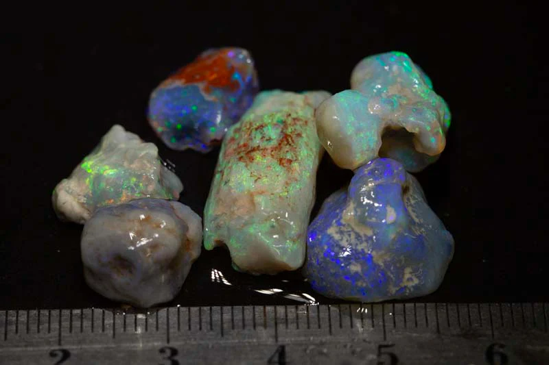 36 ct rough opal parcel 6pc