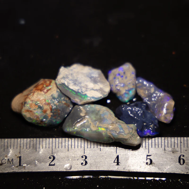 36 ct rough opal parcel 6pc