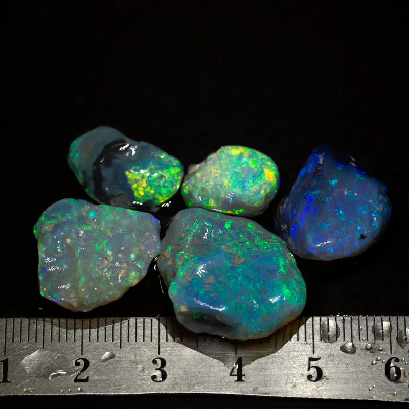 37 ct rough opal parcel 5pc