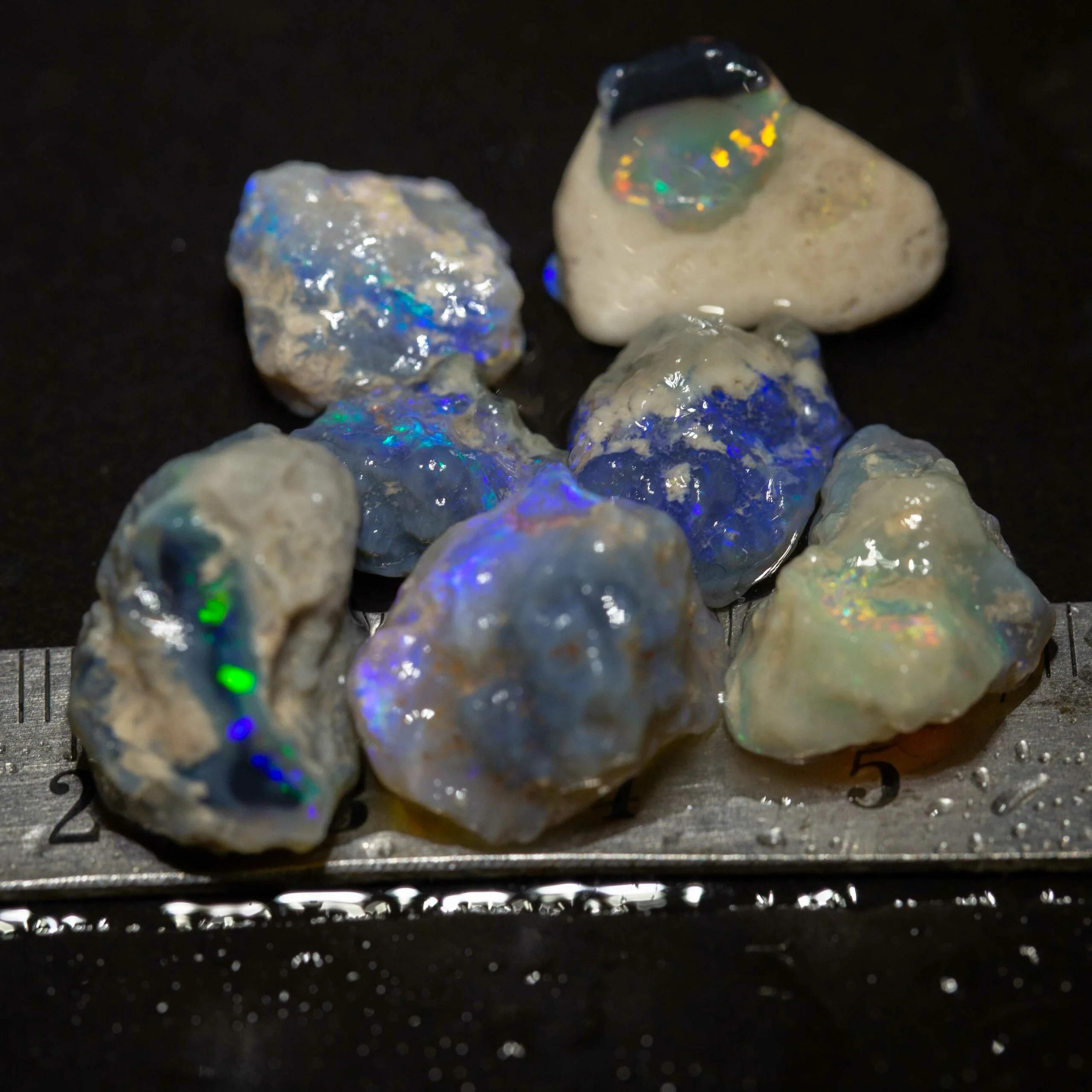 38 ct rough opal parcel 7pc