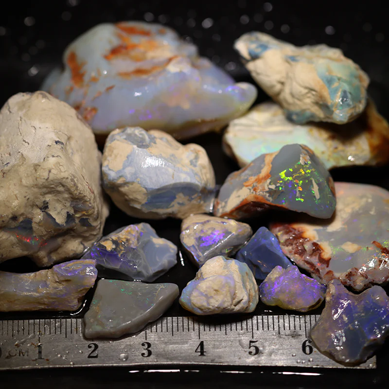 390 ct rough opal parcel 15 pieces