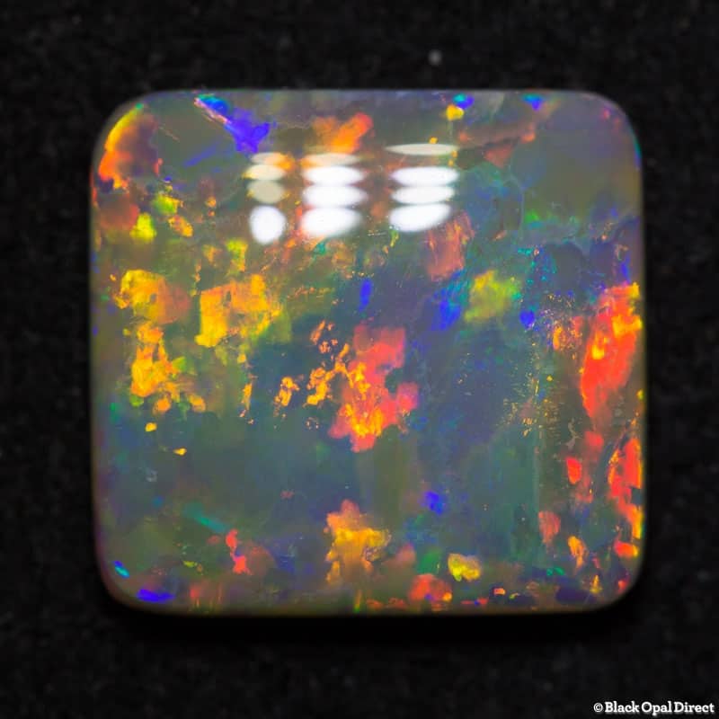 4.03 ct cushion cut light opal 12x11.5x3mm