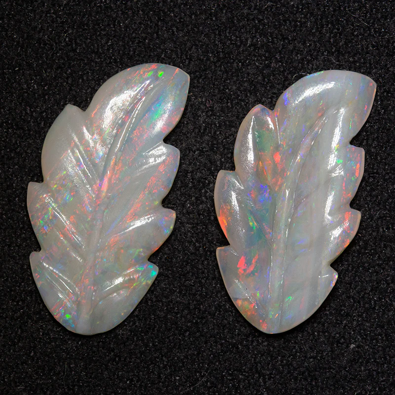 4.06 ct dark opal carvings 20x9x2.6mm