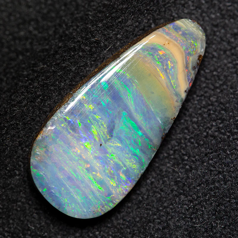 4.10 ct boulder opal 17.3x8.1x3.2mm