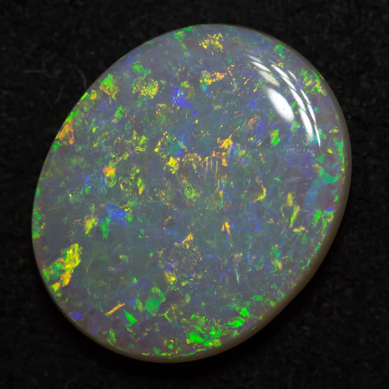 4.16 ct dark opal 14.9x12.5x3.1mm