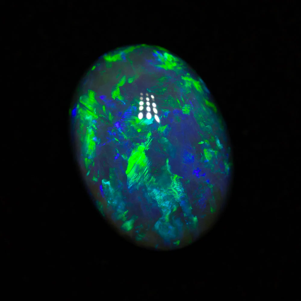 4.20 ct gem black opal 11.8x8.8x6.4mm - Image 2