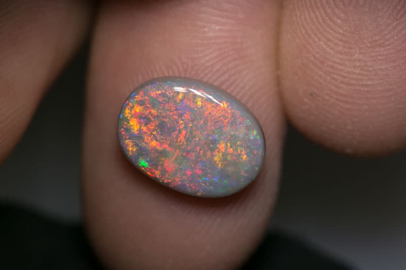 4.28 ct dark opal 13x10x4.5mm - Image 3