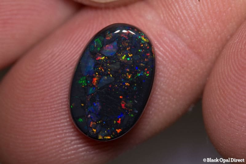 4.36 ct black opal 15x10x5mm