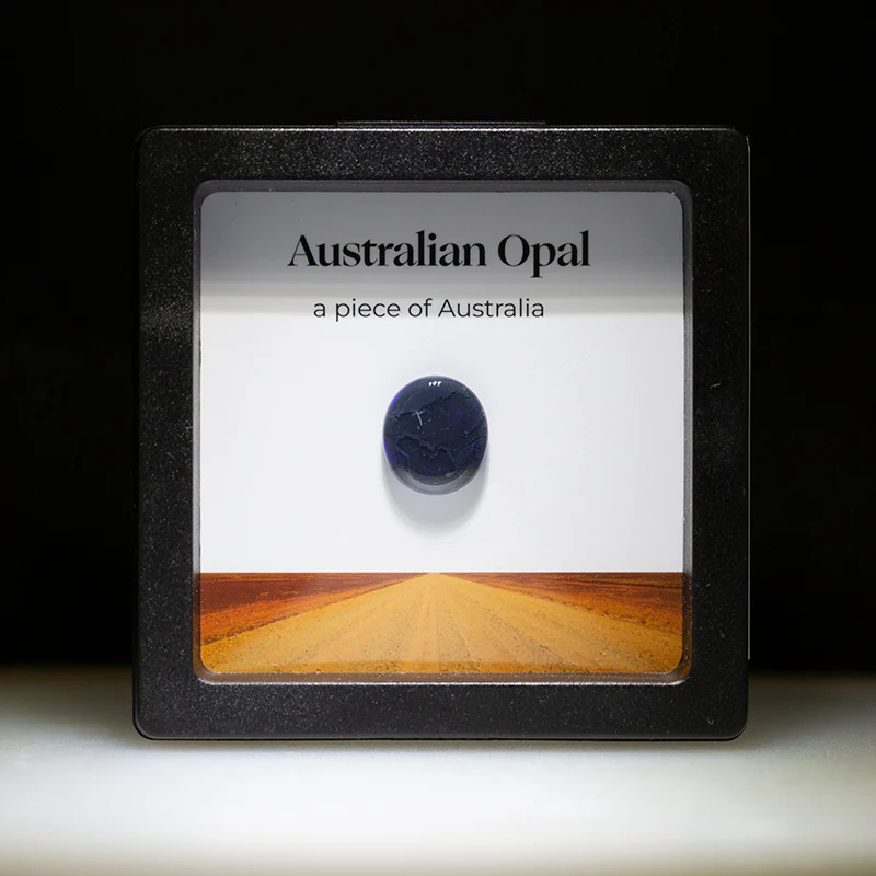 4.44 ct black opal treasure box