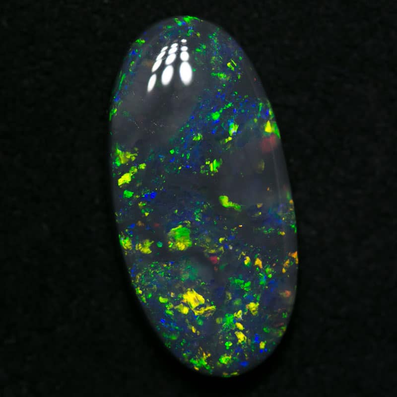 4.45 ct black opal 17.5x9x4mm